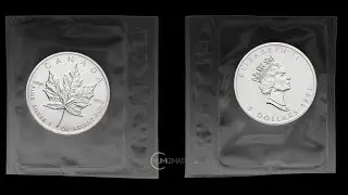 1993 Canadian Silver Maple Leaf 1 oz | .9999 Fine Silver Coin