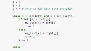 Merge Sort in Python using Jupyter Notebook