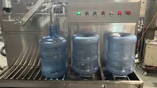 semi automatic 5 gallon bottle washing filling capping machine
