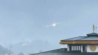 Paro Airport's Morning Ritual: A Drukair Dragon A319 Threads the Valley in the Himalayan Kingdom 