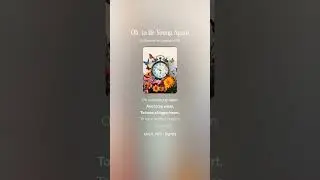 Oh, to Be Young Again - (3 of 5) - pop, somber male vocals