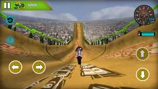 Mega Ramp vertical Impossible Moto Bike Stunt - Gameplay Android game