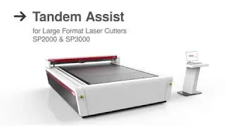 Tandem assist for SP2000 and SP3000 laser cutters | Trotec Laser