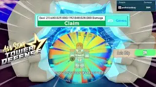 Claiming 20B Damage in Gems (New Damage Task) | Dungeon 2 Solo Gameplay | All Star Tower Defense