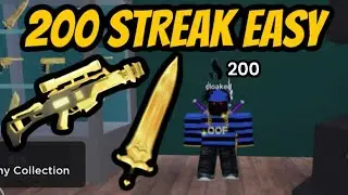 How to get 200 STREAK (SNIPER AND HEART) In Murder vs Sherrifs Duels [ROBLOX]
