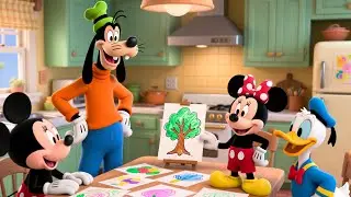 🎨🐭 Mickey & Friends Drawing Time |  Kids Coloring & Art Fun 🖍️✨ Learn Colors & Drawing