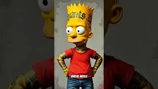 Bart ain&rsquo;t a kid no more 👊🔥#BartSimpson #TattedBart #TattooArt #SimpsonsEdit #CartoonGlowUp #art