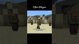 3 New Villagers 🌞 #minecraft #gaming