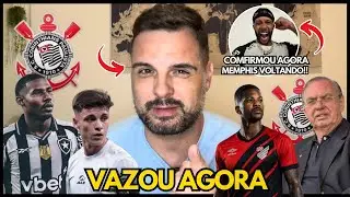 🚨INFORMA&Ccedil;&Atilde;O VAZADA NO CORINTHIANS!!MEMPHIS VOLTANDO??TIM&Atilde;O PREPARA NOVIDADES!!DIA AGITADO NO TIM&Atilde;O