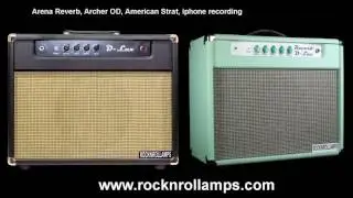 Archer Arena Fender Strat rocknrollamps Reverb DLux and DLux