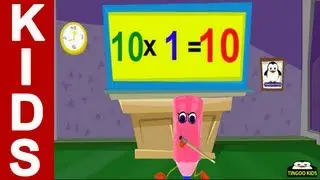 HomeSchool Tutorial | 10 Times Table | Kids Math Online Education (English Language)