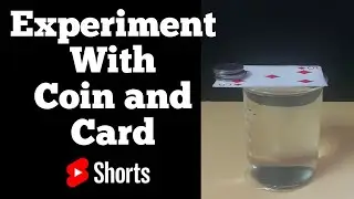 Coin & Card Amazing Trick || Science Experiments #Shorts || TiTli EMT