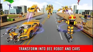 Bee Robot Car Transformation Game: Robot Car Games Cradley Creations Gameplay