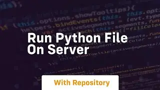 run python file on server