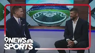 CSU football coach Jay Norvell visits 9NEWS