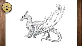How to draw wings of fire dragons full body