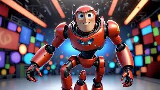Four Dancing Robots Say Their Colors | Color Song for Kids | Nursery Rhymes and Learning Songs