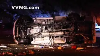 Pick Up Truck Roll Over on Highway 18 in Victorville