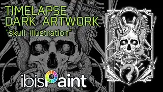 Dark Artwork Death Metal Illustration [ Ibbis Paint X ] Pointilsme technic