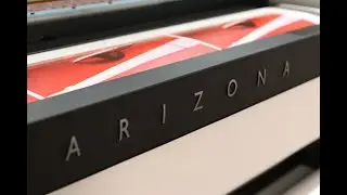 Oc&eacute; Arizona 1300 series LED UV printer - full demonstration