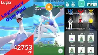 Pokemon Go Legendary Raid Lv.5 Lugia V.s 20 Players!