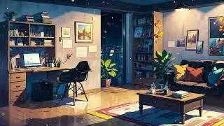 Cozy Study Evening 📚 Lofi Study Room 📚  Lofi music for studying at night [ lofi chill - chillhop]