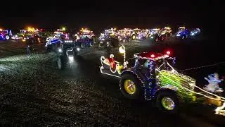 Verlichte tractorstoet Moerbeke-Waas