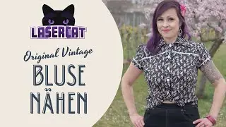 Kirschblüten-Traum - Bluse nähen nach Original 50er Jahre Schnittmuster