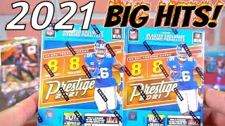 2021 Prestige Football Cards are so Fun to Open! Big Hits Every Pack!