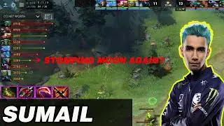 SUMAIL Weaver Safe Lane Vs MoonMeander | Dota 2 7.22g Pro Gameplay