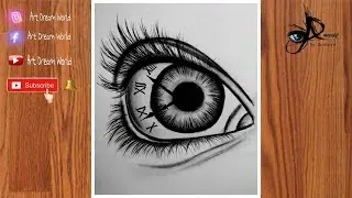 How to draw double meaning drawings- Eyes & Watch/ Easily pencil drawing  video step by step drawing