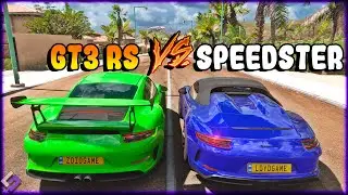 PORSCHE 911 SPEEDSTER vs PORSCHE 911 GT3 RS - FORZA HORIZON 5