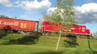 GP40X Helps out on CP Train Derailment In Ogden
