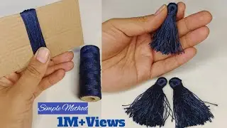 How to make tassels ||Tassel Earrings Silk Thread Tassels ||Tassels for saree ||baby kuchu design