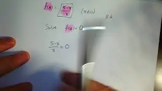 Solve f(x) = 0 Example - Functions and Algebra