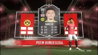 (89 rated) Jadon Sancho player SBC Completed. Fifa 21