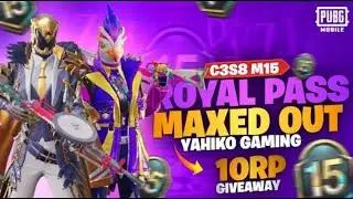 NEW M15 ROYALE PASS MAXOUT || NEW ROYALE PASS MAXOUT || 10 ROYALE PASS GIVEAWAY