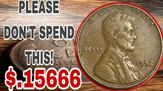 Most RARE & VALUABLE 1952 Wheat Pennies Worth BIG MONEY! Hidden Treasures You Might Have!