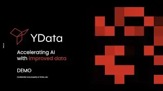 YData DEMO - Accelerate the development and increase the RoI of your AI solutions