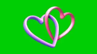 3D elements pink love | green screen pink love animation | no copyright free video 2025