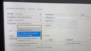 PBR ( PERFORMANCE BONUS REQUEST )
