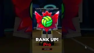 Getting PRO RANK in VOLLEYBALL LEGENDS #roblox #volleyball #haikyuu #anime #shorts #fyp