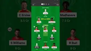#zimbabwe #oman #icc #worldcupqualifiers #dream11 #fantasy #team #cricket #shorts