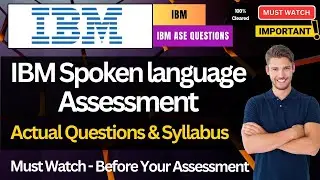 🔥 IBM English Spoken Language Assessment Actual Questions | Exam Pattern & Syllabus | IBM ASE Hiring