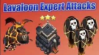 TH9 LavaLoon UNSTOPPABLE War Attack Strategy |TH9 Lavaloon Expert Attacks |  Lavaloon 3-STAR Attack