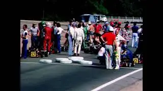 Championnat d’Europe 1976, par équipes, sur la piste du Creusot en Bourgogne.