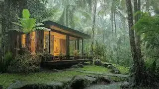 Heavy Rain and Thunder Sound So Strong Your Mind Stops Fighting Sleep