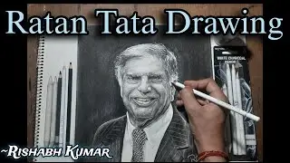 Bharat Ratan Drawing | Ratan Tata Drawing | How to draw ratan tata  || RIP Ratan 🙏..