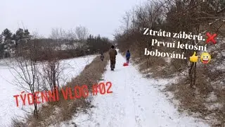 Týdenní vlog #02 Ztráta záběrů.❌ První letošní bobování.🤪👍