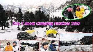Second Day Snow Camping Festival Season 2025 Near #manali  #himachalitravler #befikraoverlander
